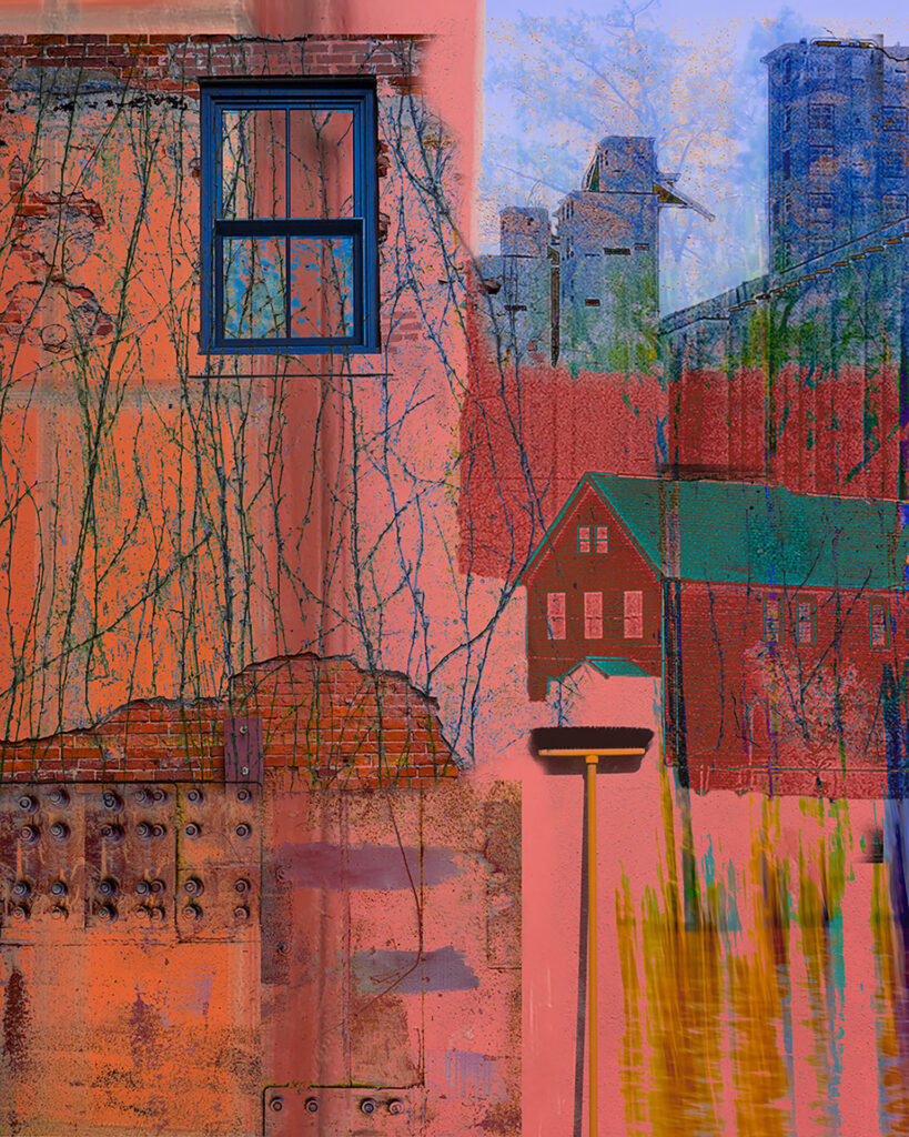 Abstract Silo City scene